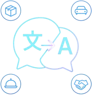 Language assistance for ordering food